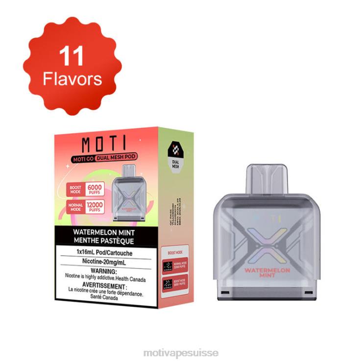 MOTI Vape For Sale - MOTI Go Pro dosette jetable menthe pastèque DTJL089