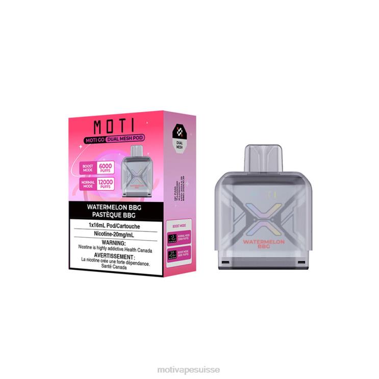 MOTI Vape For Sale - MOTI Go Pro dosette jetable menthe pastèque DTJL089