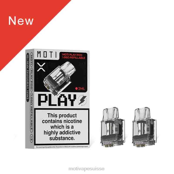 MOTI Vape Suisse - MOTI Play pod 1,00 ohm rechargeable 1 pc DTJL0121