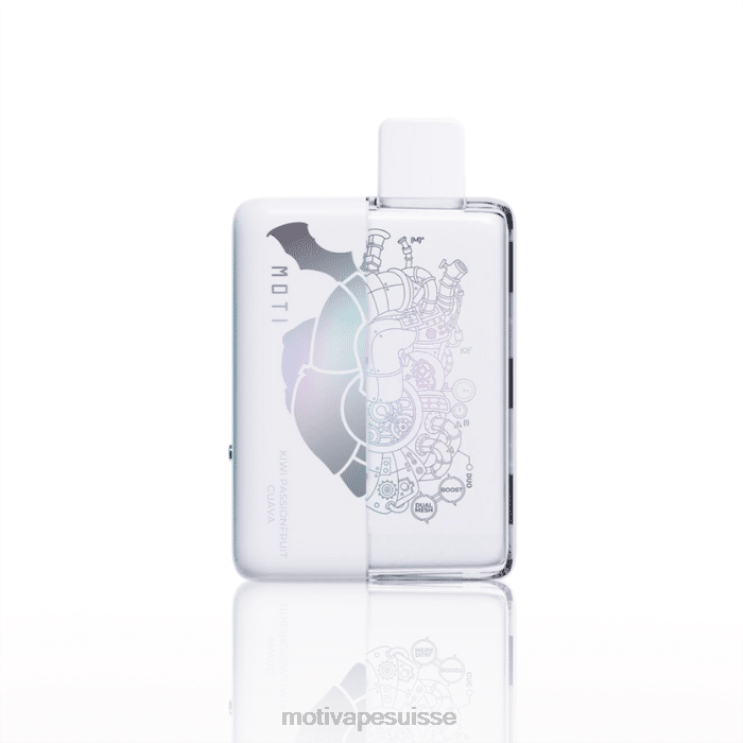 MOTI Suisse - MOTI Duo 9000 vapes jetables (5%, 9000 bouffées) kiwi, fruit de la passion, goyave DTJL073