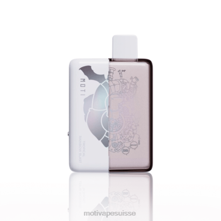 MOTI Vape Berne - MOTI Duo 9000 vapes jetables (5%, 9000 bouffées) explosion d'arc-en-ciel tropical DTJL072