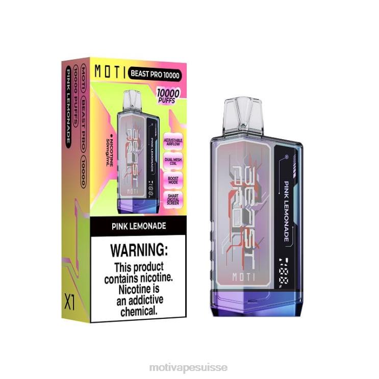 MOTI Vape Flavors Suisse - MOTI Beast Pro vape jetable (5%, 10000 bouffées) tempête bleue DTJL038