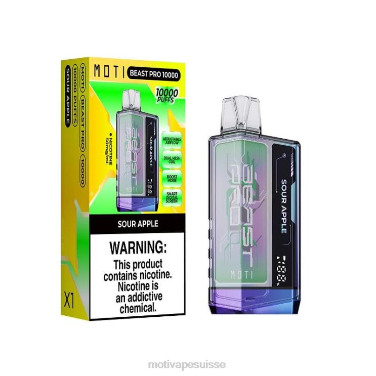 MOTI Vape Flavors Suisse - MOTI Beast Pro vape jetable (5%, 10000 bouffées) tempête bleue DTJL038