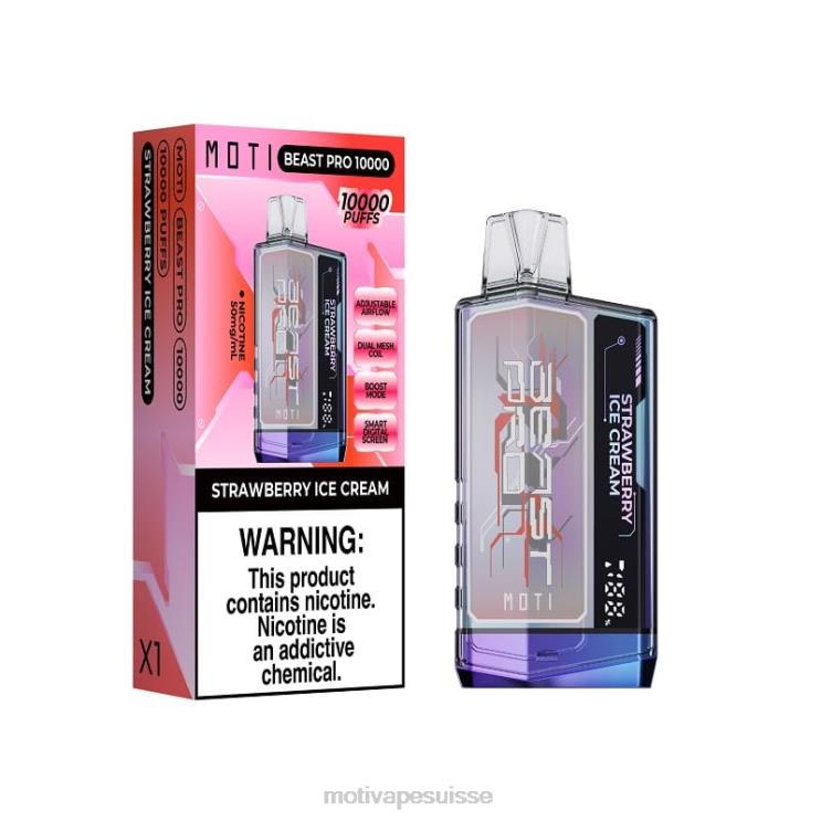 MOTI Vape Flavors Suisse - MOTI Beast Pro vape jetable (5%, 10000 bouffées) tempête bleue DTJL038