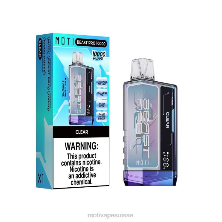MOTI Vape Flavors Suisse - MOTI Beast Pro vape jetable (5%, 10000 bouffées) tempête bleue DTJL038