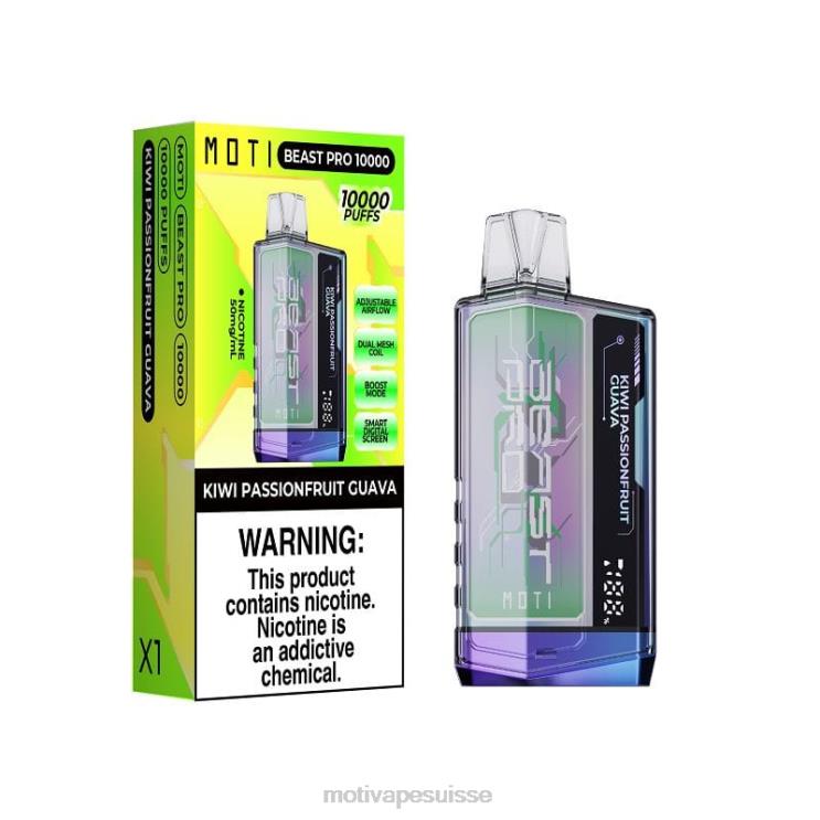 MOTI Vape Flavors Suisse - MOTI Beast Pro vape jetable (5%, 10000 bouffées) tempête bleue DTJL038