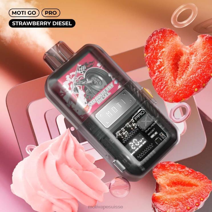 MOTI Vape Price Suisse - MOTI Go Pro vape jetable (5%, 12000 bouffées) menthe pastèque DTJL025