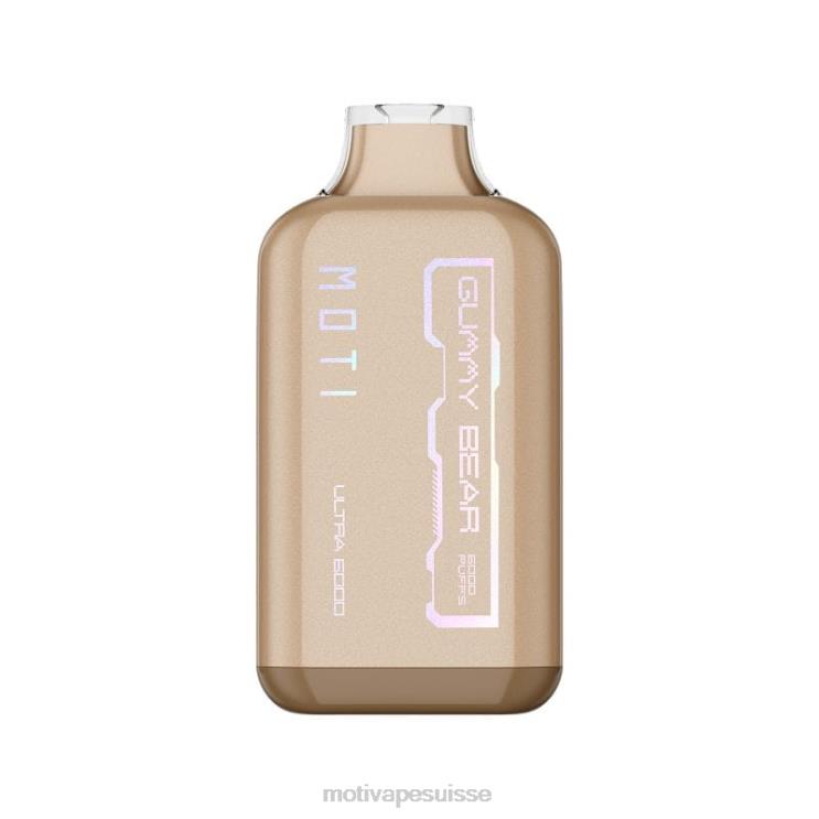 MOTI Suisse - MOTI Ultra vape jetable (5%, 6000 bouffées) ours gommeux DTJL033