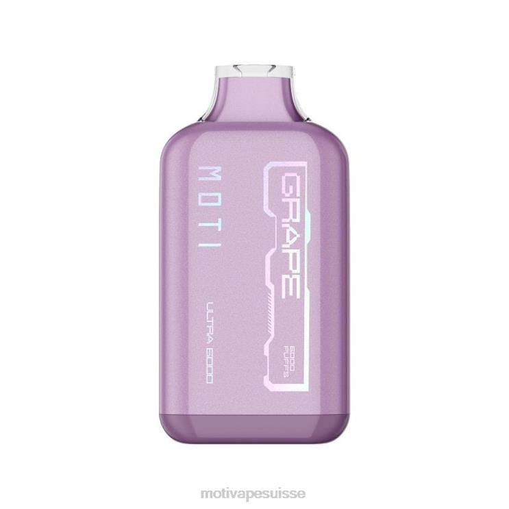 MOTI Vape Amazon - MOTI Ultra vape jetable (5%, 6000 bouffées) raisin DTJL030