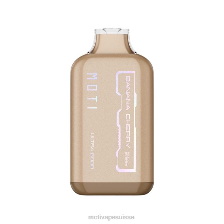 MOTI Vape Disposable - MOTI Ultra vape jetable (5%, 6000 bouffées) banane cerise DTJL026